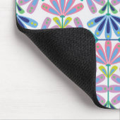 Retro-Blumenreihe Mousepad (Ecke)