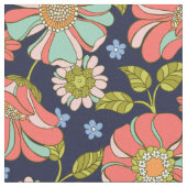 Retro-Blumenrosa Stoff (Nahaufnahme)