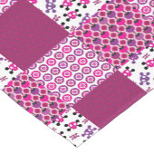 Retro Blumenschädel-Polkapunkt Kurzer Tischläufer (Ecke)