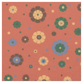 Retro-Blumenstoff Stoff (Nahaufnahme)