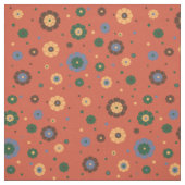 Retro-Blumenstoff Stoff (Muster)