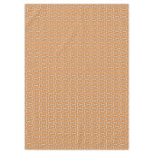 Retro-Blumentischdecke Braun Terrakotta-Stil Tischdecke (Vorderseite)