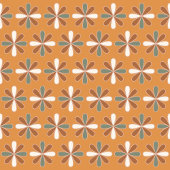 Retro-Blumentischdecke Braun Terrakotta-Stil Tischdecke