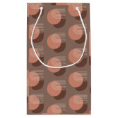 Retro Blush Brun Sunset Kleine Geschenktüte (Rückseite)