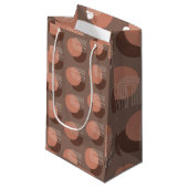 Retro Blush Brun Sunset Kleine Geschenktüte (Vorderseite Schrägansicht)