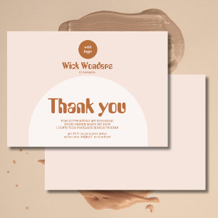 Retro Blush Pink Frische Pasta machen Dankeskarte
