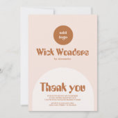 Retro Blush Pink Frische Pasta machen Dankeskarte (Vorderseite)