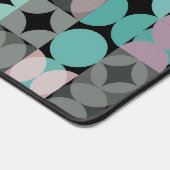 Retro Blush Pink Minze Aquamariner grüner Pop Kuns Schreibtischunterlage (Ecke)