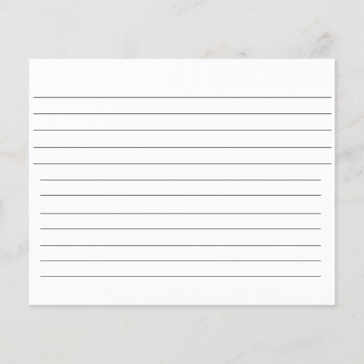 Retro Blush Schürze Küche Extras Rezept Karte (Rückseite)