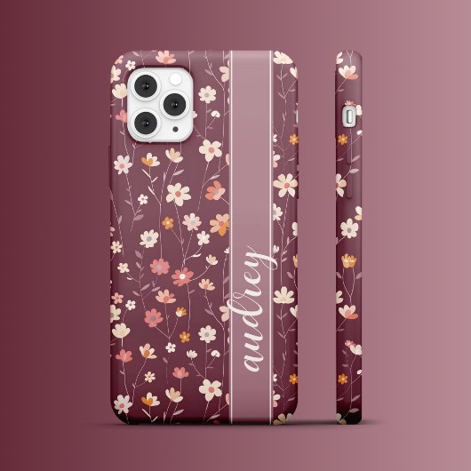 Retro Blüten Case-Mate iPhone Hülle