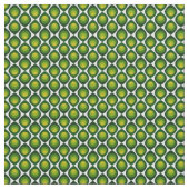 Retro-Blütendesign - Farbe grün Stoff (Nahaufnahme)