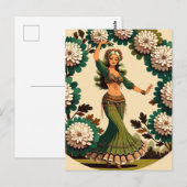 Retro Bly Dancer Postkarte (Vorne/Hinten)