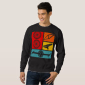 Retro Bmx Bicycle Sweatshirt (Vorne ganz)