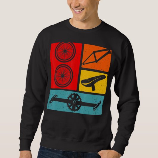 Retro Bmx Bicycle Sweatshirt (Vorderseite)