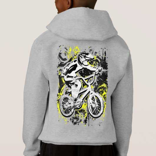 Retro Bmx Bike Race - Bmx Racing Hoodie (Rückseite)