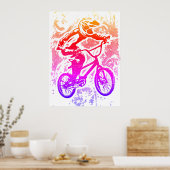 Retro Bmx Poster - Vintages Bmx Bike Poster drucke (Küche)