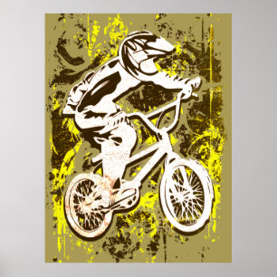 Retro Bmx Racing - Bmx Bike - Bmx Poster drucken