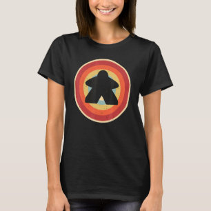 Retro Boardgaming Meeple Boardgame Board Game Plan T-Shirt