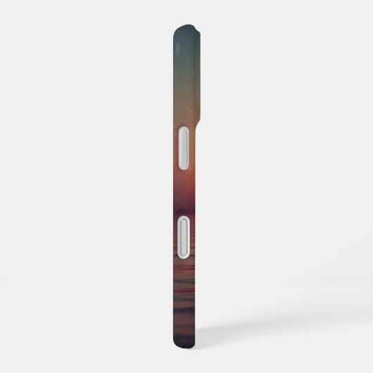 Retro Boat on Calm Sea iPhone 16 Hülle (Rechte Seite)