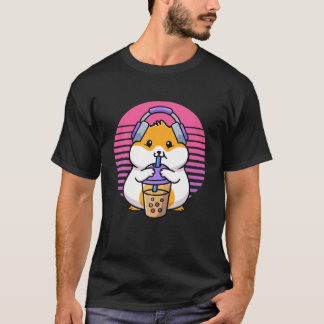 Retro Boba und Kpop Kawaii Hamster K-Pop Merchandi T-Shirt