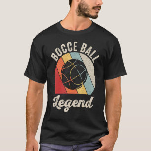 Retro Bocce Ball Legende Bocce Ball Player Vintag T-Shirt