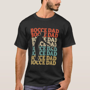 Retro Bocce Papa Vintage Bocce Ball Spieler Fan T-Shirt