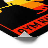 Retro Bodybuilding Lab Rat By Day Gym Rat By Night Poster (Ecke)