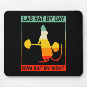 Retro Bodybuilding Lab Ratte bei Tag Gym Ratte bei Mousepad