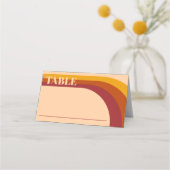 Retro-Bogenriss Platzkarte (Vorderseite)