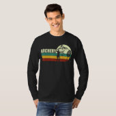 Retro-Bogenschießen - Bogenschießen und Bogenschüt T-Shirt (Vorne ganz)