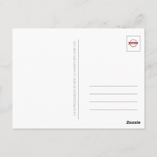 Retro Bohemisch Groove Peace Symbol Postkarte (Rückseite)