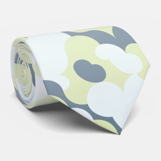 Retro Bohemisch Mled Funky Groovy Abstrakte Camouf Krawatte (Gerollt)