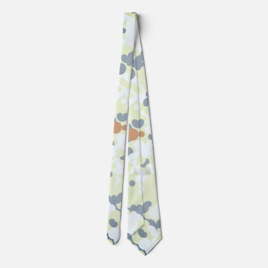 Retro Bohemisch Mled Funky Groovy Abstrakte Camouf Krawatte (Rückseite)