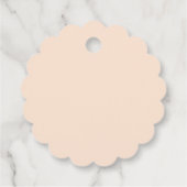 Retro Bohemisch One Daisy Erster Geburtstag Geschenkanhänger (Rückseite)