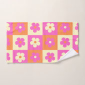 Retro Bohemisches Blumenmuster Badhandtuch Set (Handtuch)