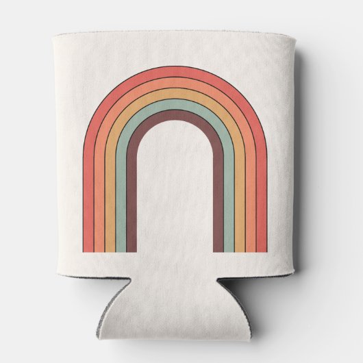 Retro Bohemisches florales Nouveau Brautparty Cust Dosenkühler (Rückseite)