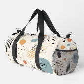 Retro Boho Abstrakt Moderne Sammlung Duffle Bag (Rechte Ecke)