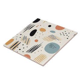 Retro Boho Abstrakt Moderne Sammlung Fliese