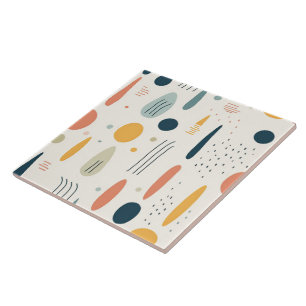Retro Boho Abstrakte Kollektion Fliese