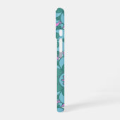 Retro Boho Aquamarin Mandala Blume Pattern iPhone 16 Hülle (Linke Seite)
