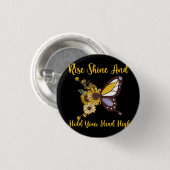 Retro-Boho-Babydesign Button (Vorne & Hinten)