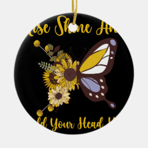 Retro-Boho-Babydesign Keramik Ornament