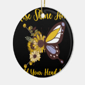 Retro-Boho-Babydesign Keramik Ornament (Links)
