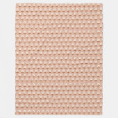 Retro Boho Blanket Brown Green Floral Vibes Fleecedecke (Vorderseite)