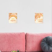 Retro boho bleibe Groovy Blume Kind Kinderzimmer Bilderwand Sets (Wohnzimmer)