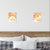 Retro boho bleibe Groovy Blume Kind Kinderzimmer Bilderwand Sets (Schlafzimmer)