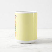 Retro Boho Blooming Flowers Inspiration Quote Kaffeetasse (Mittel)