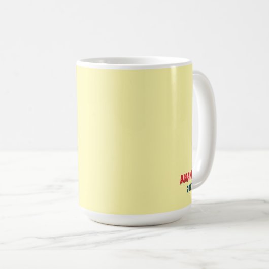 Retro Boho Blooming Flowers Inspiration Quote Kaffeetasse (VorderseiteRechts)