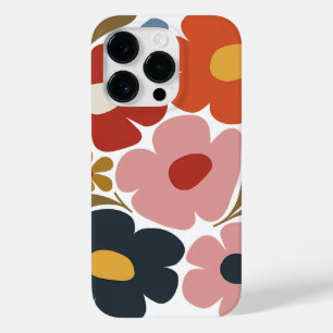 Retro Boho Blume farbenfroh Mittelalter Moderne Case-Mate iPhone 14 Pro Hülle
