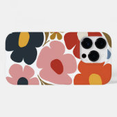 Retro Boho Blume farbenfroh Mittelalter Moderne Case-Mate iPhone Hülle (Rückseite (Horizontal))